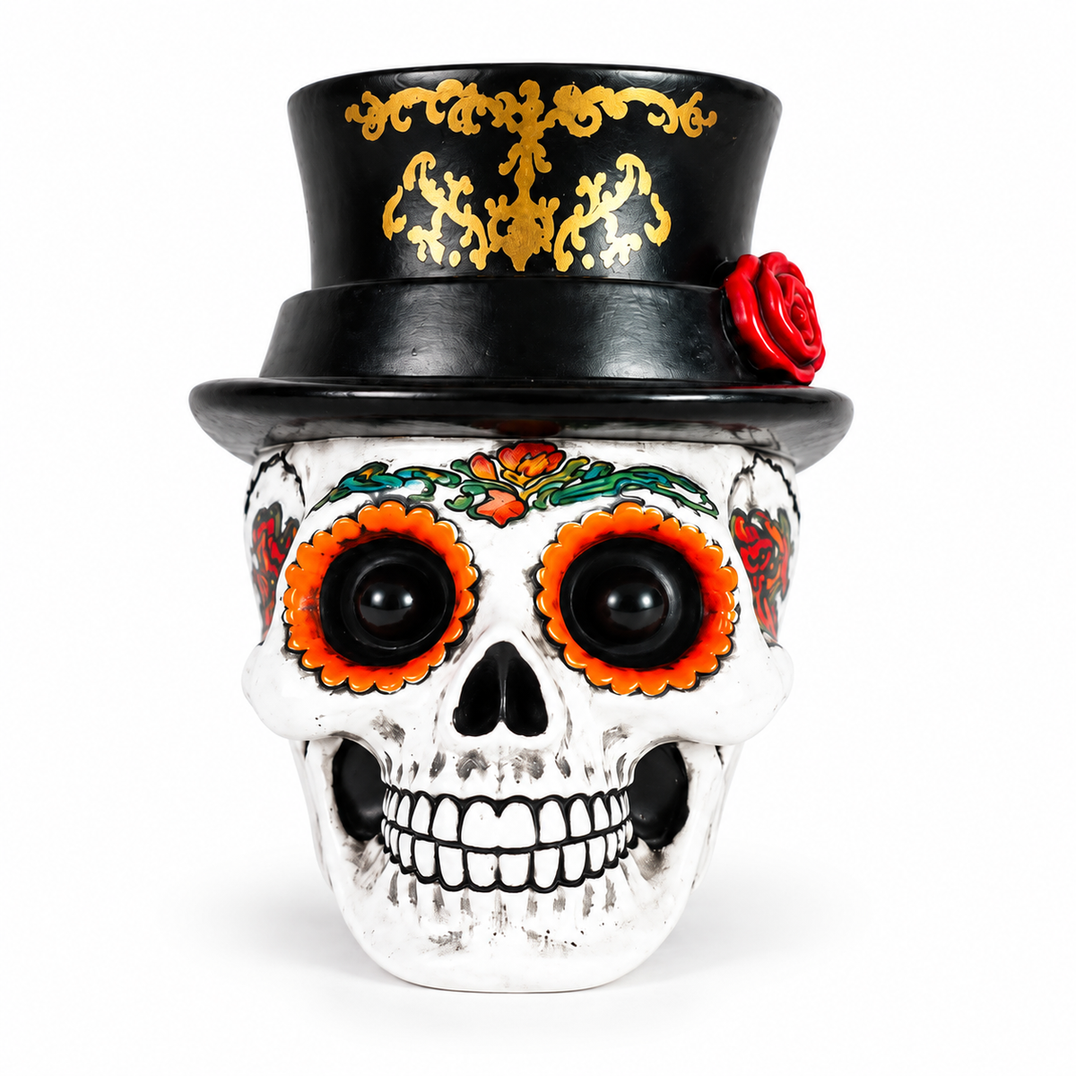Día de los Muertos Car Vent Clip Aromatherapy | Marigold Skull Car Air Freshener - Guiding Souls Home with Warmth & Scent