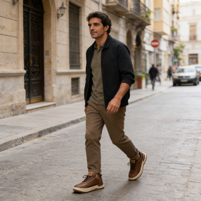 Άνετα ορθοπεδικά παπούτσια — με στήριξη καμάρας, για ανακούφιση από τον πόνο· μαλακά και με απορρόφηση κραδασμών.