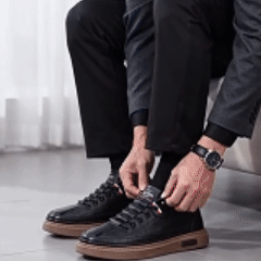 Άνετα και casual ορθοπεδικά παπούτσια – χειροποίητα από ιταλικό δέρμα αγελάδας, με στήριξη στην καμάρα για άνετο περπάτημα.