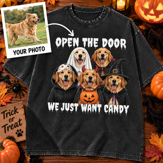Custom Pet Candy Crew T-Shirt – Personalized From Your Photo